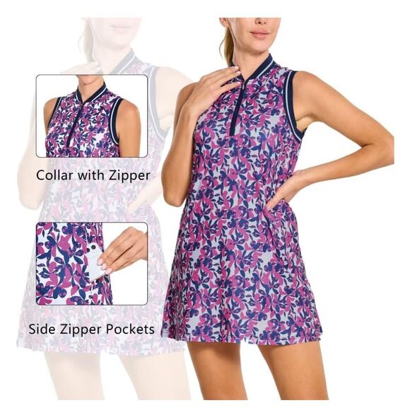 NEW Tennis Athletic Dress Golf Sleeveless Workout Active Dress XL - Picture 2 of 5